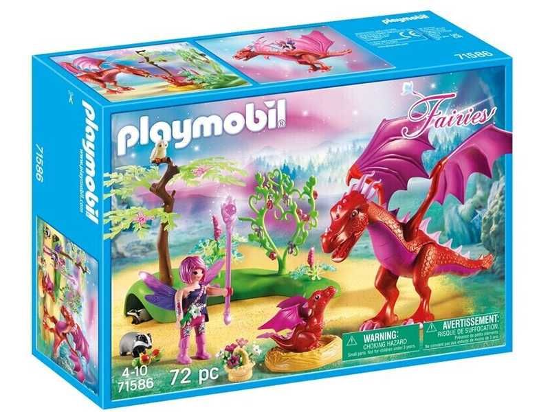 НОВИ! Playmobil 71586 Мама Дракон с бебе Дракон и фея