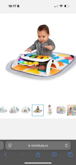 Salteluta de joaca 4 in 1 Kickin Tunes Baby Einstein