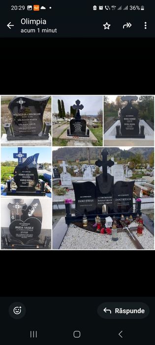 Monumente funerare, cruci