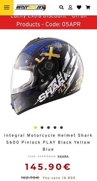 Casca moto Shark s600 noua