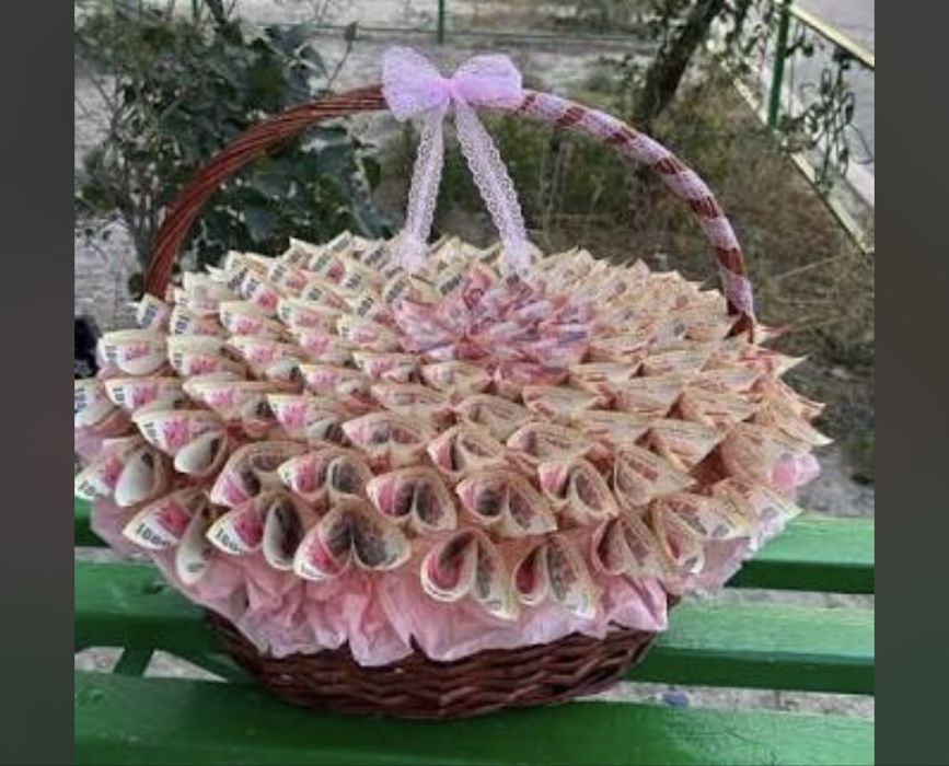 Денежный букет на 8 марта