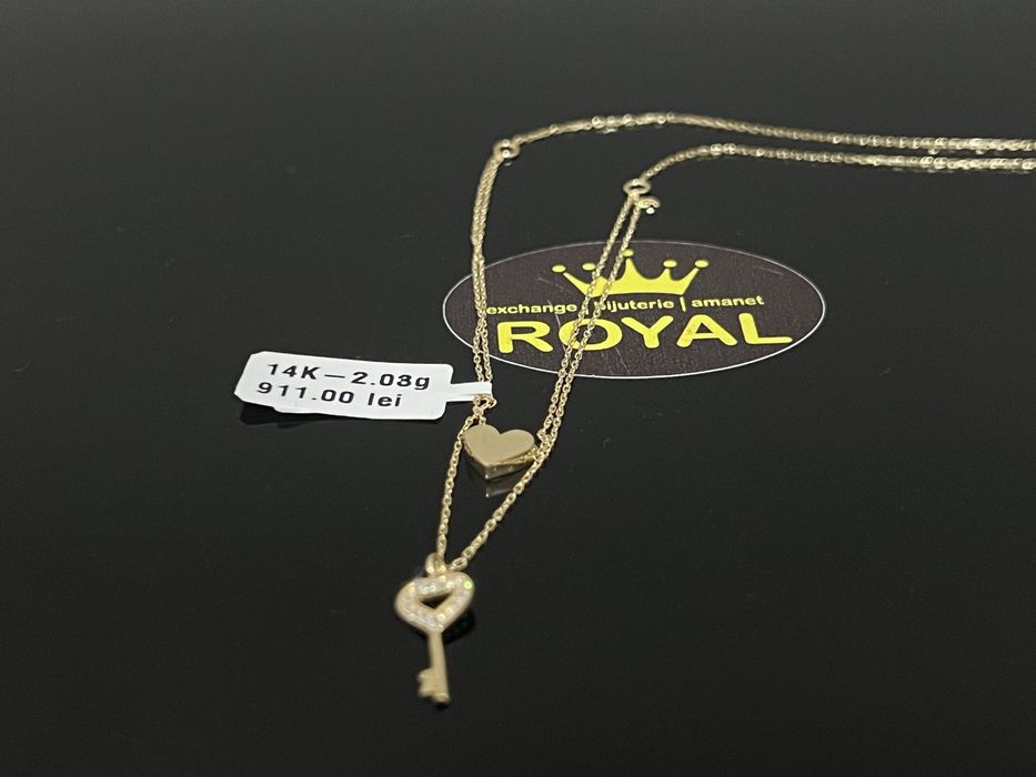 Bijuteria Royal CB : Lănțișor damă aur 14k 2,03gr