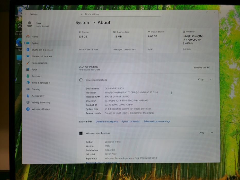 Calculator HP ElitDesk 800G1 SFF