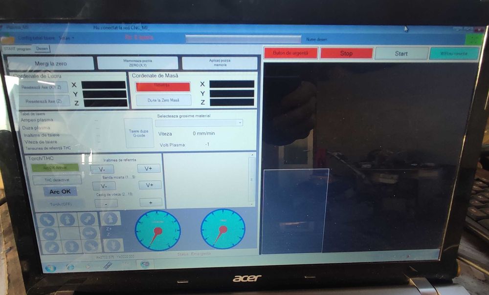 Vând CNC Plasma 1500x3000, THC Auto, WiFi conect -panouri-porți-decor