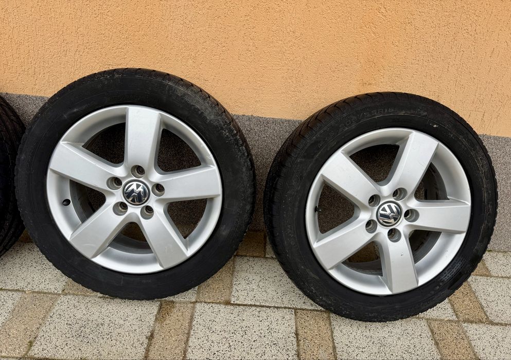 Jante originale Volkswagen R16, 5x112 – cu anvelope, plug & play