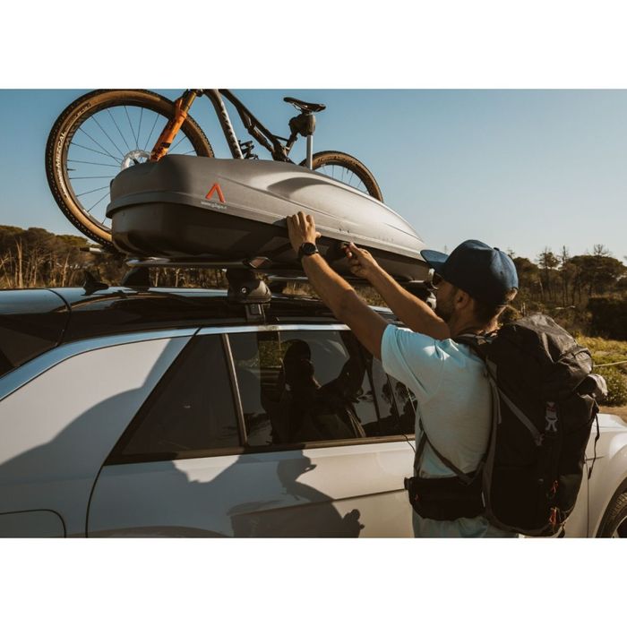 Cutie portbagaj G3 All Time 480 Gri inchis, 193x74x37cm, 390L