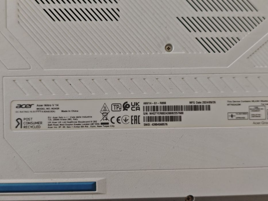 Продается aser nitro v14 на 1 ТБ