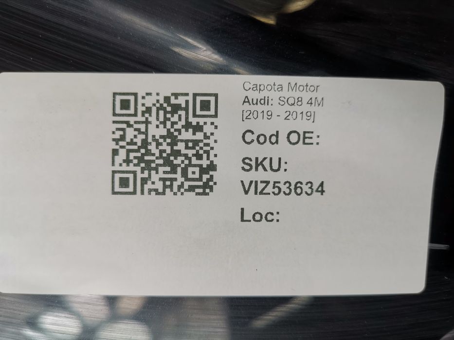 Ауди Q8 / Audi Q8 , , , , Оригинален преден капак в добро състояние