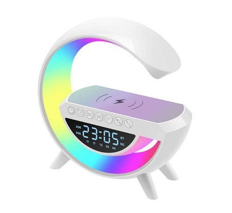 Безжично зарядно BT-3401 тонколона часовник зареждане на смартфони 15W