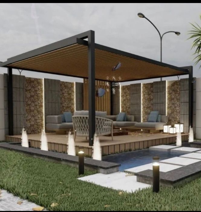 Терраса, пергола, беседка, забор