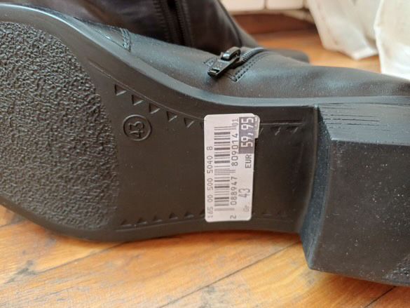 Кожени обувка на ток