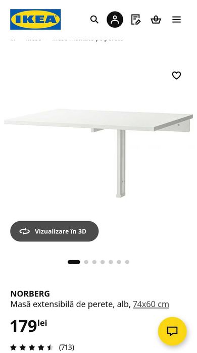 Masă extensibilă Ikea