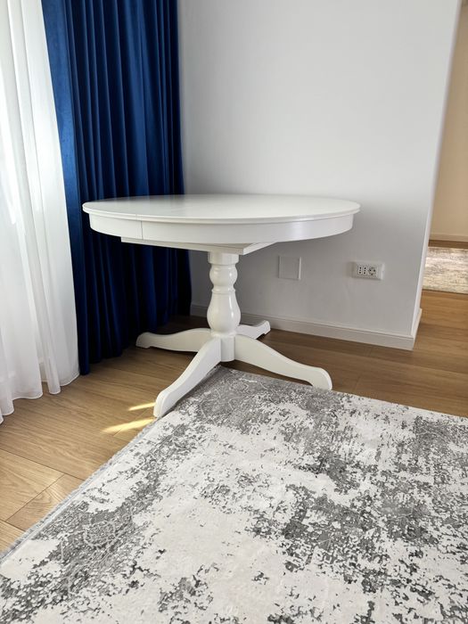 Masa rotunda INGATORP IKEA + 4 scaune