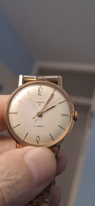 TIMEX mecanic ceas de mînă barbătesc cu baterie și curea metalică