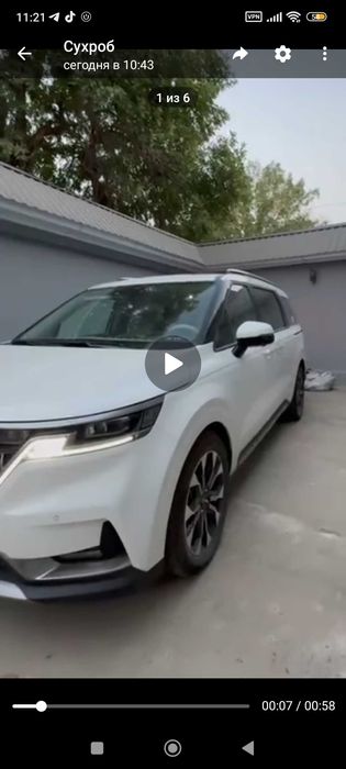 Kia carnival satiladi yangi