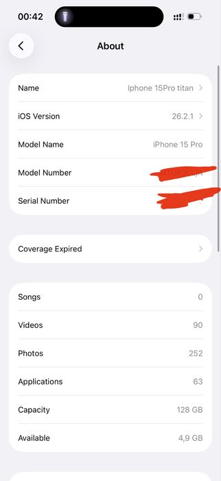 Iphone 15 pro titan 128/e-sim 2-o’tgan