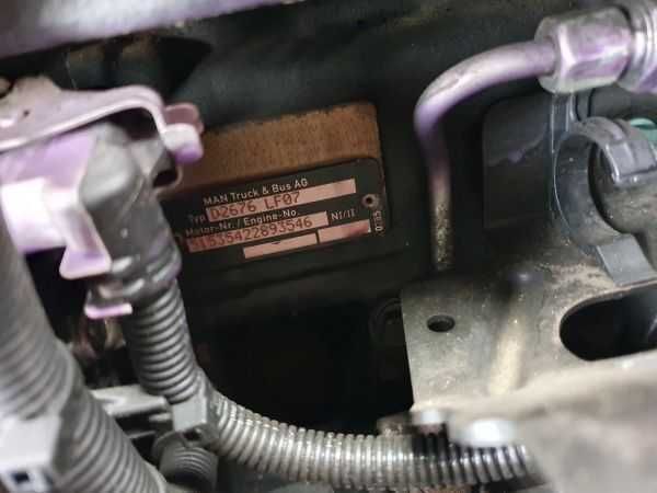 Motor MAN D2676 LF07 EURO5 2012 480CP , Piese camioane second / nou