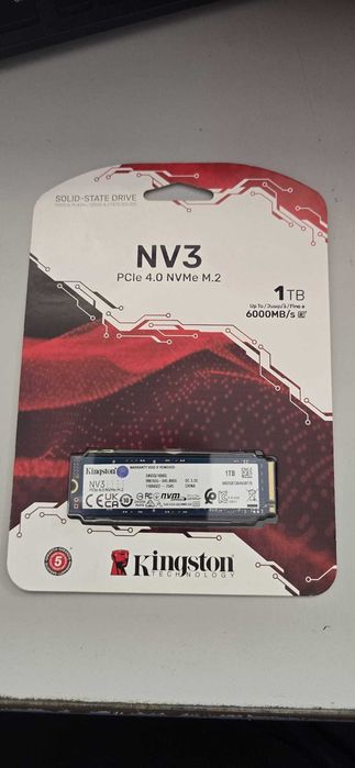 Nvme SSD Kingston , 1TB, PCIe 4.0 NVMe, M.2.