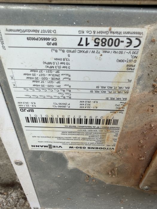 Viessmann vitopend 050 bpjd