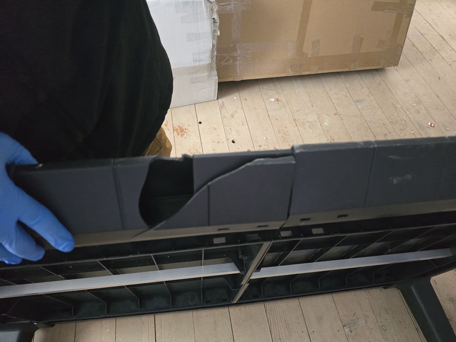 Masă de grădină din plastic Futura, grafit