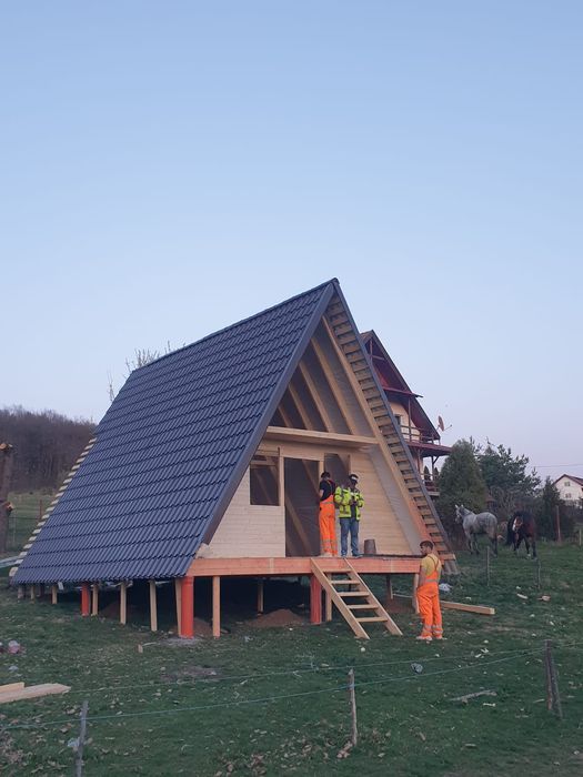 Vand casute tip A 6 x 8.5m din lemn