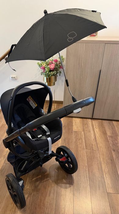 Vand carucior Quinny Moodd 3 in 1 + baza scaun Maxi Cosi