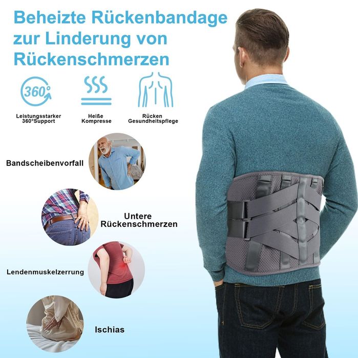 GINEKOO Centura de spate incalzita mărimea L