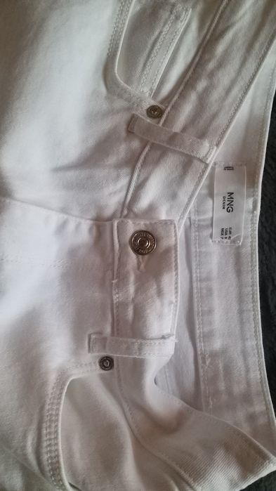 Нови бели дънки със широк крачол, Mango, размер 40