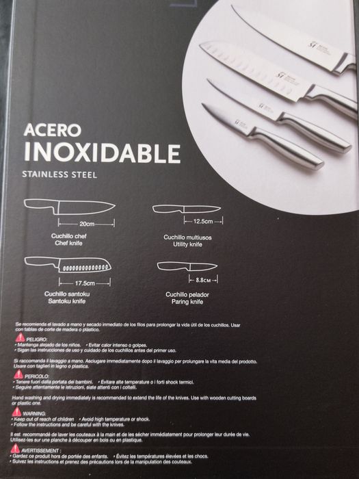 Set cuțite profesionale pentru bucătari