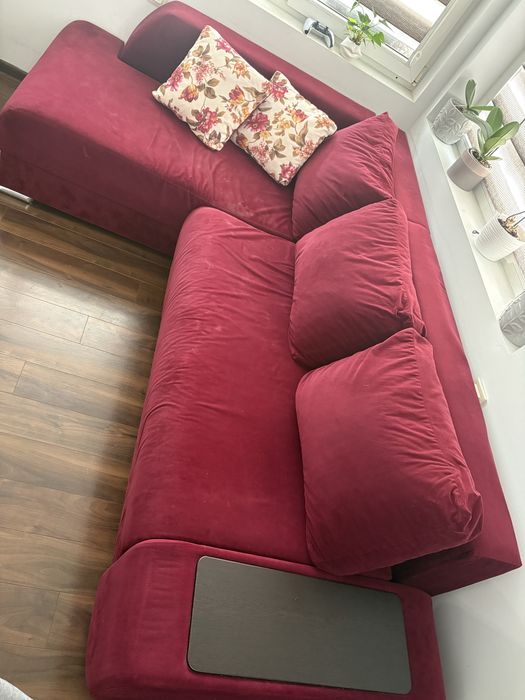 Разтегателен диван с ракла