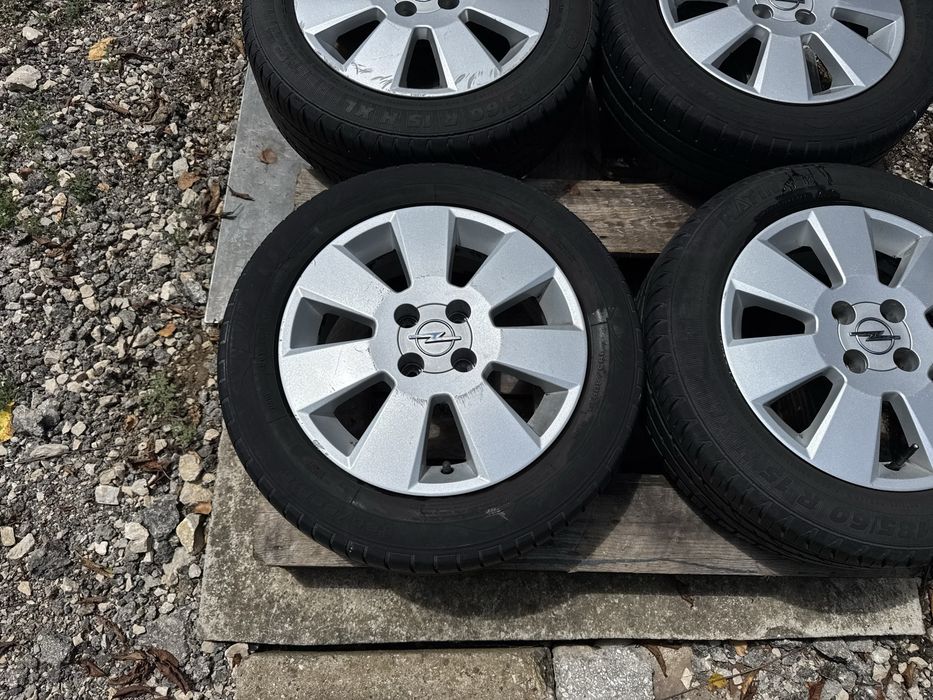 4бр.Алуминиеви джанти 15" 4x100+ГУМИ за Opel Corsa D,E,Chevrolet,Fiat