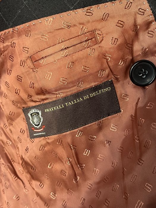 Sacou Hugo Boss Vintage patrate cu doua randuri de nasturi