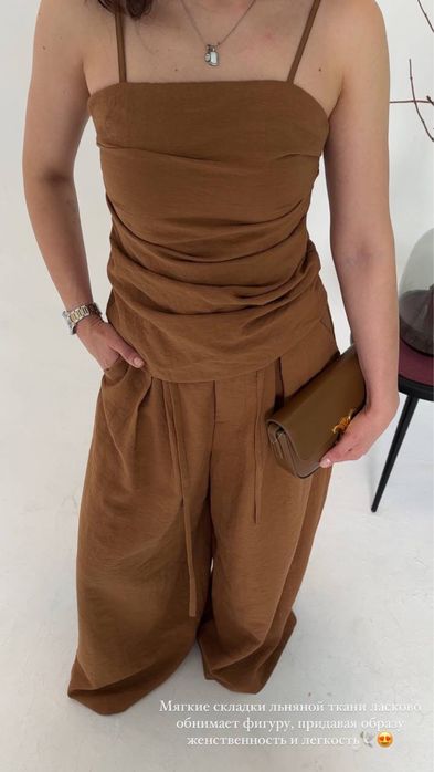 Комплект из натурального льна