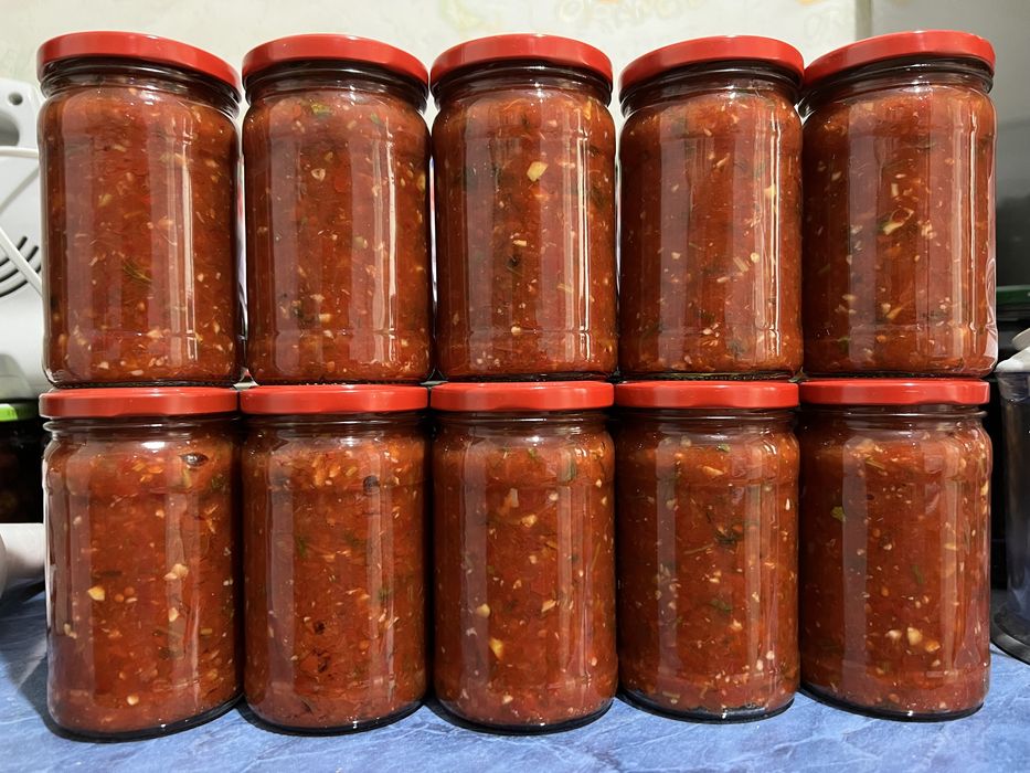 Аджика и Икра баклажановая в мини-баночках