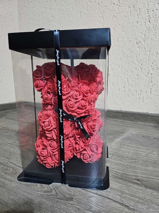 Ursuleț din trandafiri de spumă/ Ursulet cadou/ Sarbatori