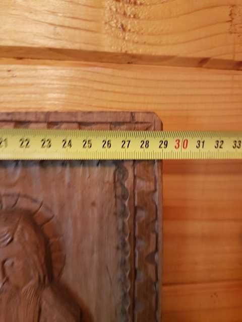 Vand Icoana veche scluptata in lemn