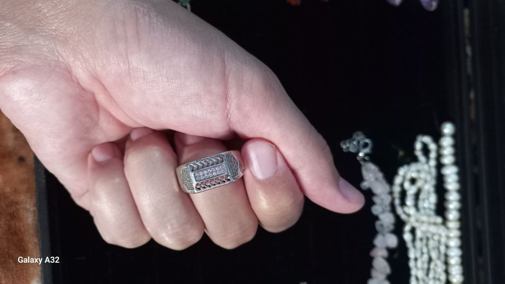 Серебрянное мужское колечко проба 925