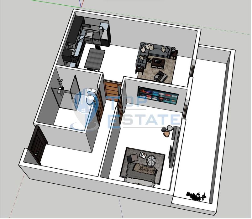 Продава се Двустаен апартамент в Велико Търново, Бузлуджа - 104 кв.м за 1053 €/кв.м - Снимка #2