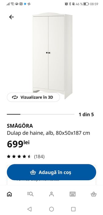 Vând dulap fetițe IKEA