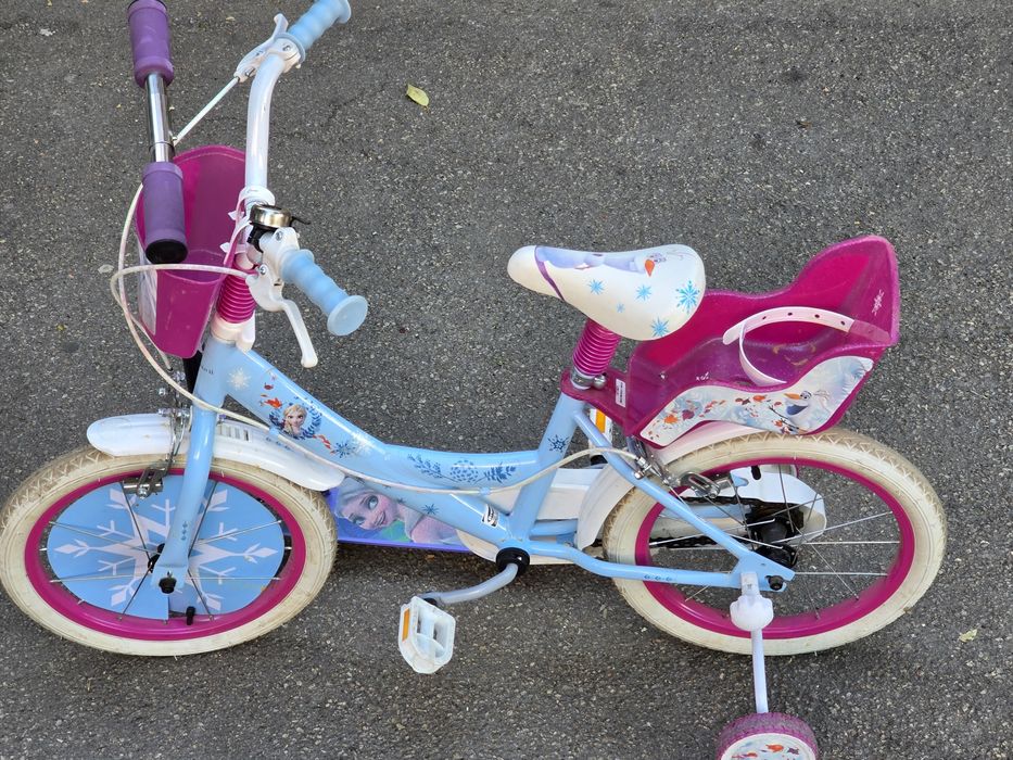 Bicicleta + trotineta Frozen de vanzare 4-7 ani