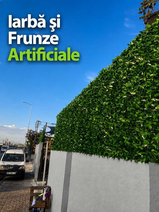 Gard Viu Artificial Premium | Rulou Iarbă și Frunze | Rulou doar Iarbă| Diverse Mărimi