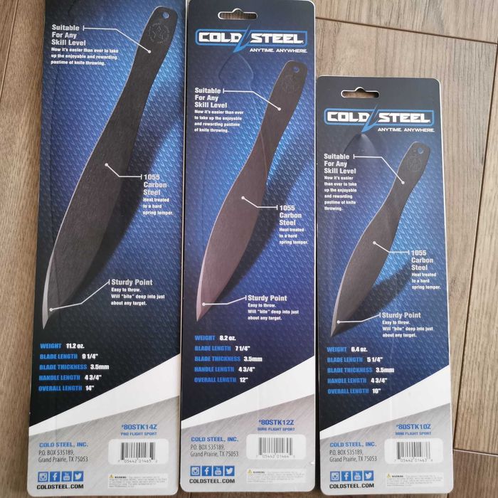 Нож За Хвърляне Cold Steel в три варианта MINI, SURE, PRO FLIGHT SPORT