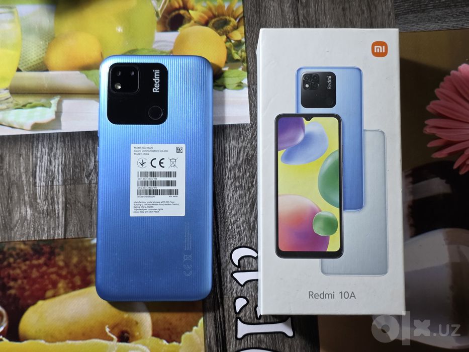 Redmi 10A korobka, dokumenti bilan