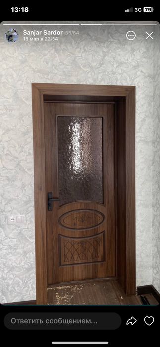 Mejdukomntnie dveri iz mdf lamnirvne eko shpon krashnie