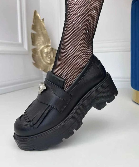 Mocasini dama culoare negru