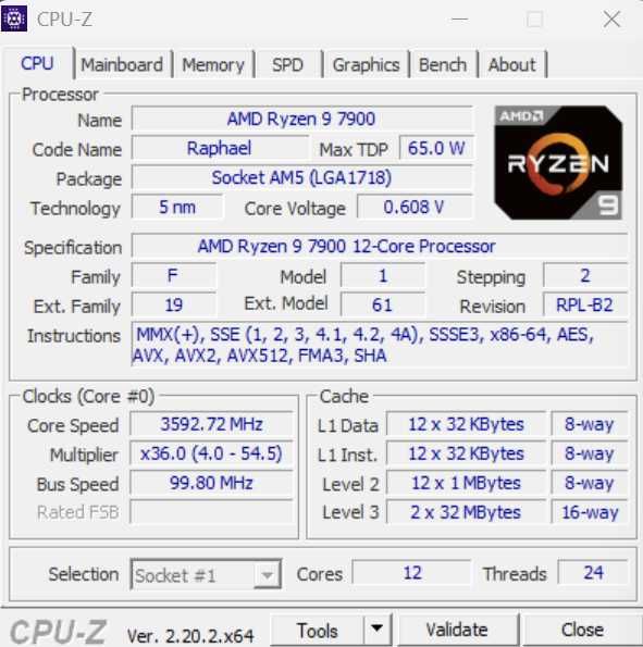 Gaming PC с Ryzen 9 7900/ 32GB DDR5/ RX 6800 XT 16GB/ 512GB/ 850W