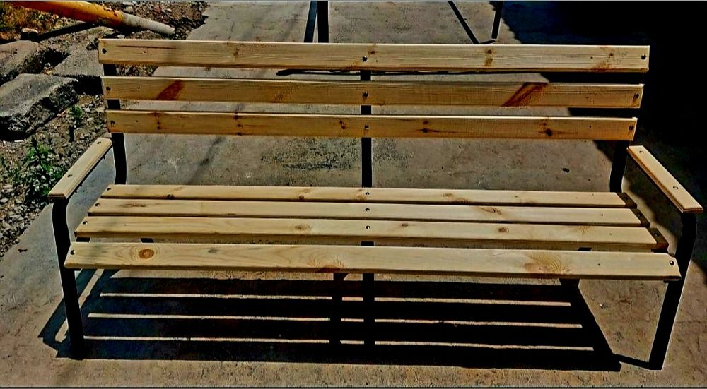 Скамейка со спинкой 2 метра