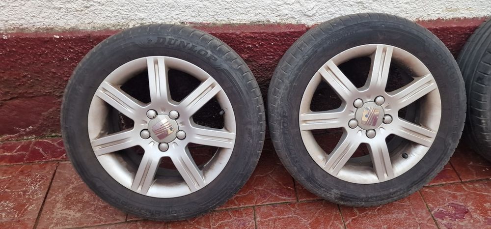 Jante Seat Leon 2007-2012 5x112 R16 cu cauciucuri de vara.