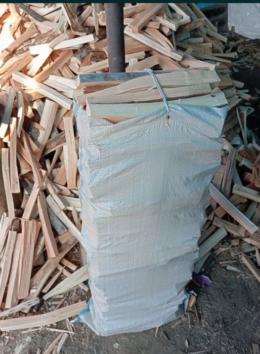 Дрова в мешках по 800 тг