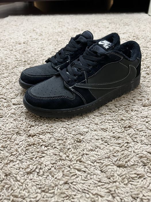 Travis Scott x Air Jordan 1 Low «Black Phantom» 44 размер